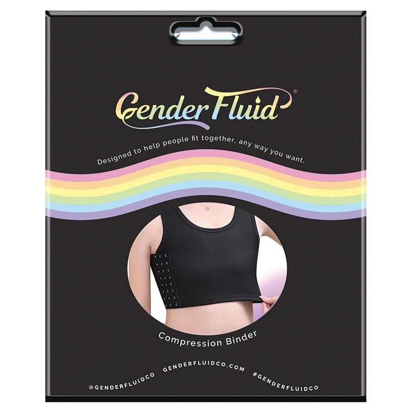 Gender Fluid Chest Compression Binder-Black XL-Boxed