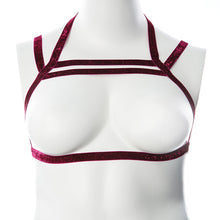 Load image into Gallery viewer, Gender Fluid Sugar Coated Harness-Raspberry Glitter L-XXL-Boxed
