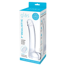 Load image into Gallery viewer, Glas 7&quot; Realistic Curved Glass G-Spot Dildo
