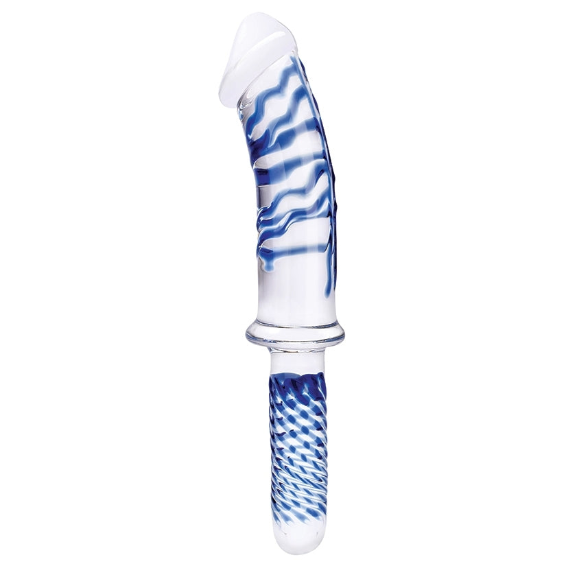 Glas Realistic Double Ended Glass Dildo with Handle 11