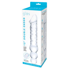 Load image into Gallery viewer, Glas Double Ended Glass Dildo with Anal Beads 12
