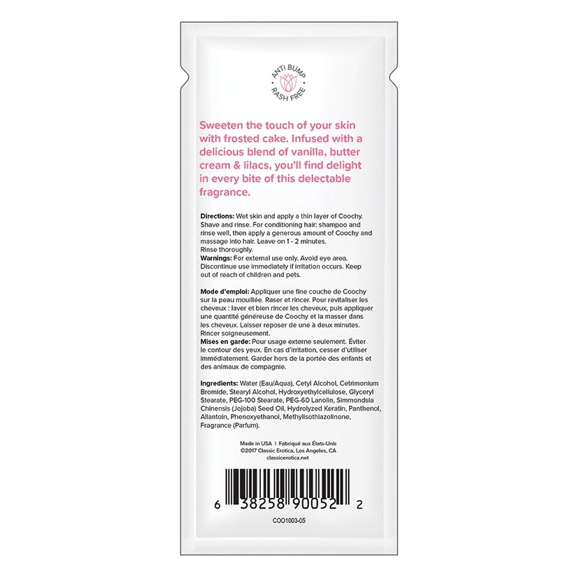 Coochy Shave Cream-Frosted Cake 15ml Foil