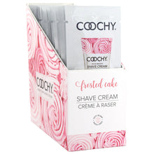 Load image into Gallery viewer, Coochy Shave Cream-Frosted Cake 15ml Foil Display of 24
