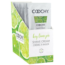 Load image into Gallery viewer, Coochy Shave Cream-Key Lime Pie 15ml Foil Display of 24
