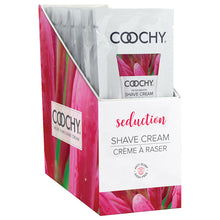 Load image into Gallery viewer, Coochy Shave Cream-Seduction 15ml Foil Display of 24
