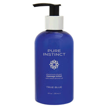 Load image into Gallery viewer, Pure Instinct Pheromone Body Lotion True Blue 8oz
