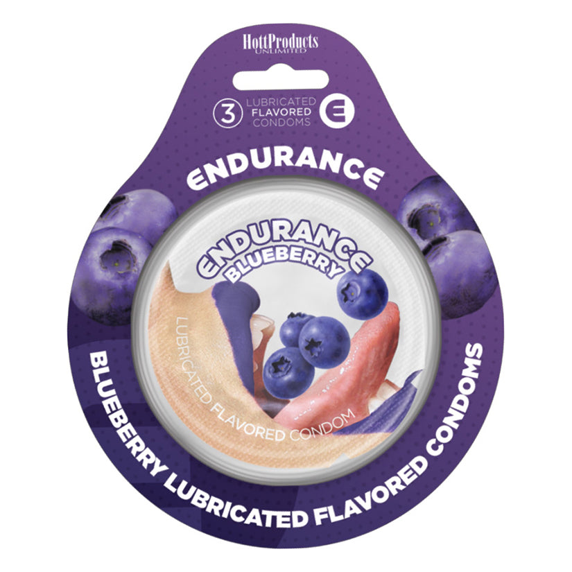 Endurance Condoms-Blueberry 3pk