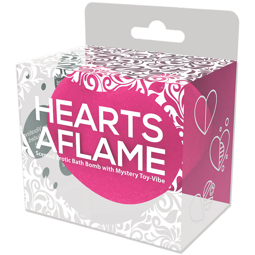 Hearts A Flame Erotic Lovers Bath Bomb w/ Vibe Inside