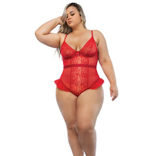 Load image into Gallery viewer, Hello Sexy The Vanessa Bodysuit Curvy-Tiger Lily 1X/2X-Hanging
