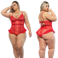 Load image into Gallery viewer, Hello Sexy The Vanessa Bodysuit Curvy-Tiger Lily 1X/2X-Hanging
