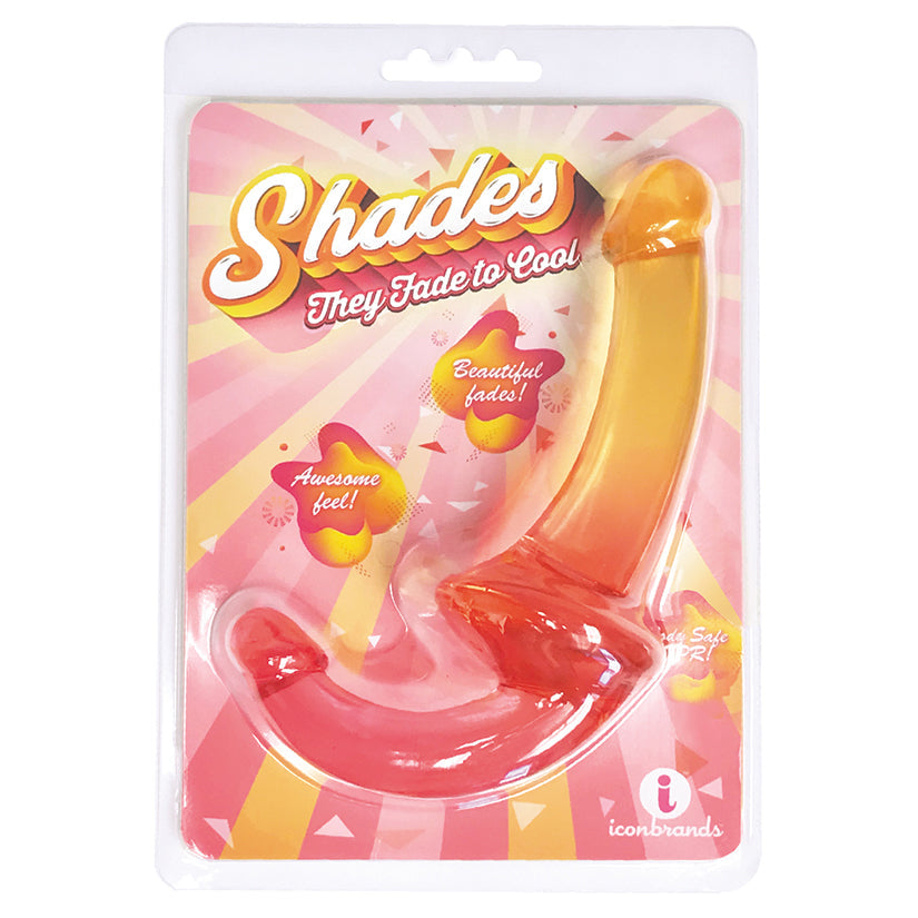 Shades Gradient Strapless Strap-On-Pink and Yellow 9.5