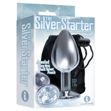 Load image into Gallery viewer, The 9&#39;s The Silver Starter Bejeweled Plug-Diamond
