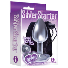 Load image into Gallery viewer, The 9&#39;s The Silver Starter Bejeweled Heart Plug-Violet
