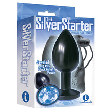 Load image into Gallery viewer, The 9&#39;s The Silver Starter Bejeweled Anodized Plug-Colbalt
