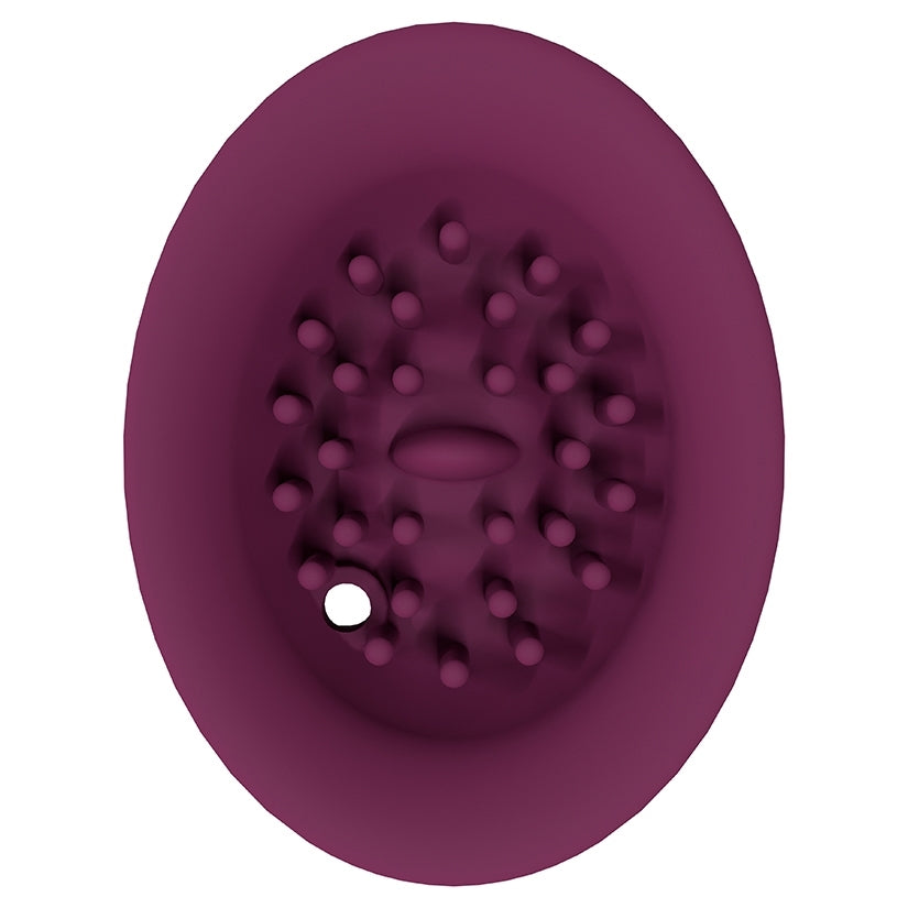 Shots Innovation Twitch 3 Rechargeable Vibrator & Suction-Burgundy