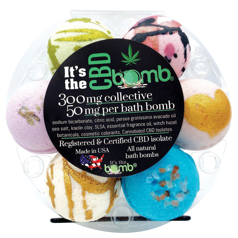 Its The Bomb CBD Bath Bomb Gift Set 6pk 50mg