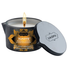 Load image into Gallery viewer, Kama Sutra Ignite Massage Candle-Coconut Pineapple 6oz
