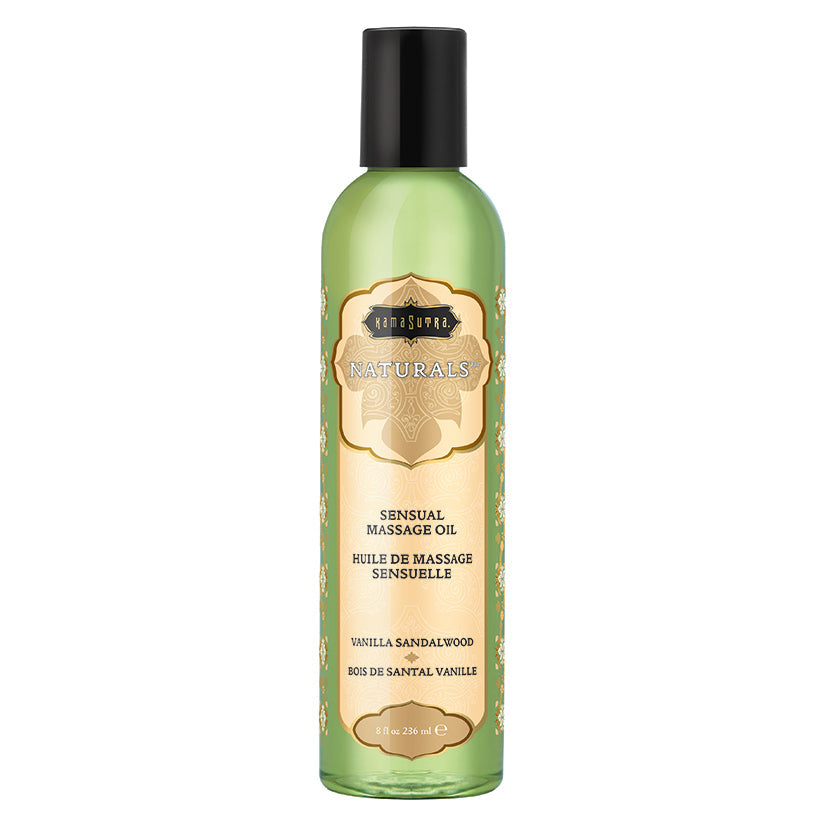 Kama Sutra Naturals Massage Oil-Vanilla Sandalwood 8oz