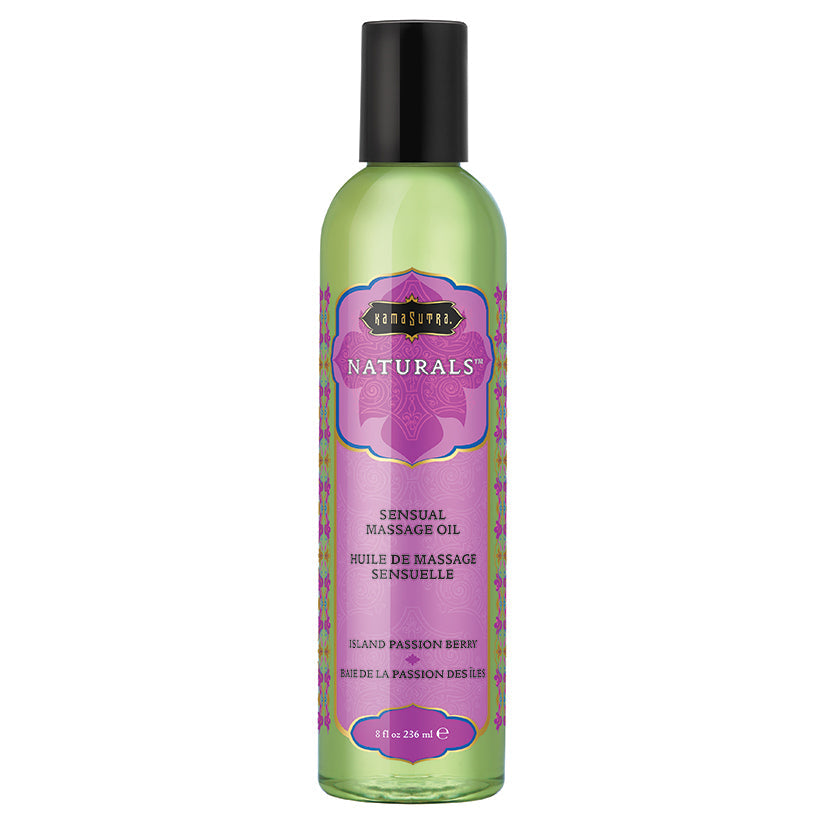 Kama Sutra Naturals Massage Oil-Island Passion Berry 8oz