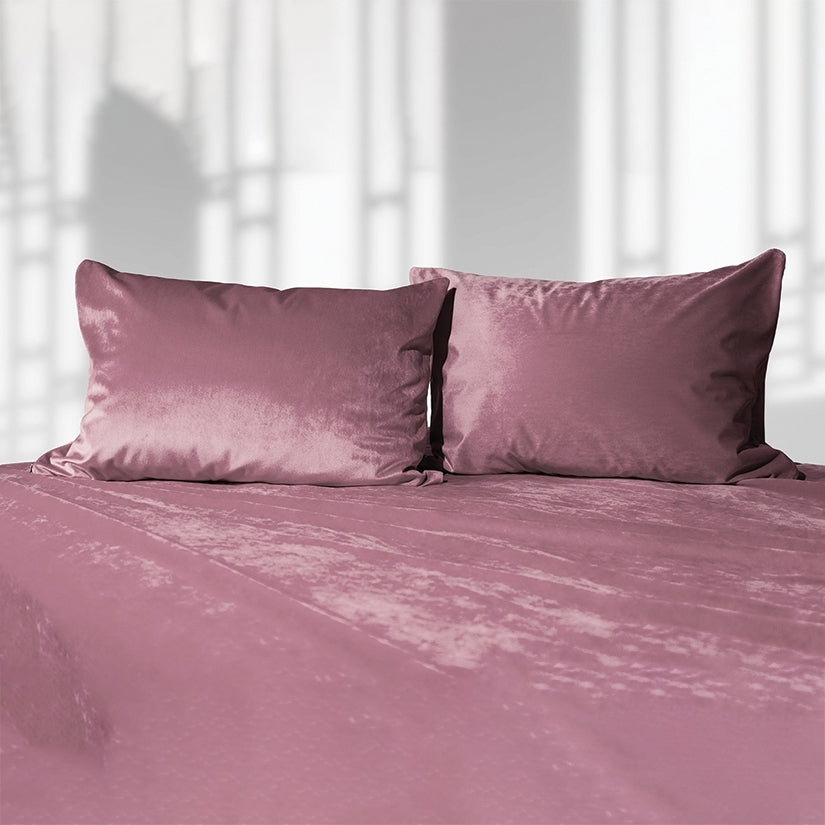 Liberator Fascinator Liquid Velvet Sheets-Q Rose