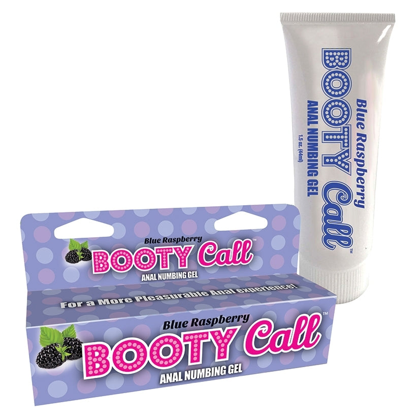 Bootycall Anal Numbing Gel-Blue Raspberry 1.5oz