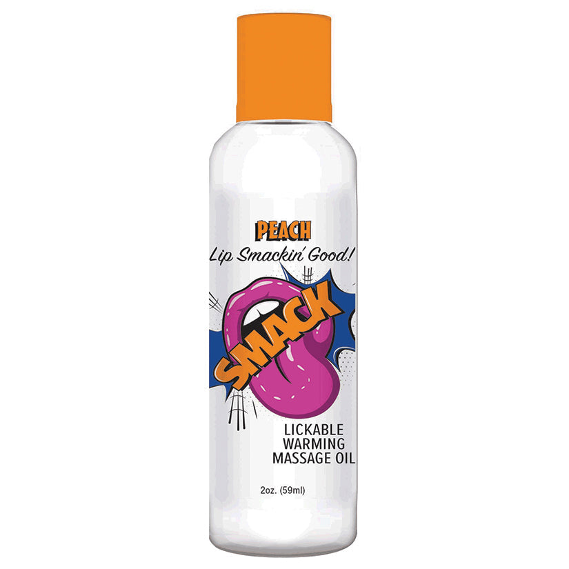 Smack Warming Massage Oil-Peach 2oz