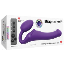 Load image into Gallery viewer, Strap On Me Vibrating Bendable Strap on-Purple M
