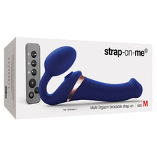 Load image into Gallery viewer, Strap On Me Multi Orgasm Bendable Strap-On-Night Blue M
