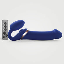 Load image into Gallery viewer, Strap On Me Multi Orgasm Bendable Strap-On-Night Blue XL
