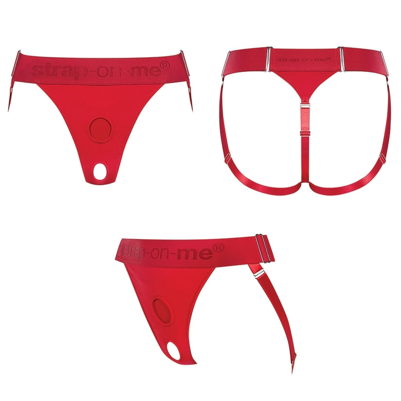 Strap On Me Harness Lingerie Unique-Red One Size