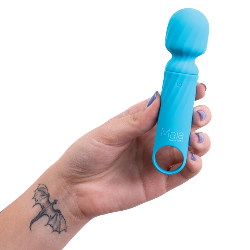 Maia Vibelite Dolly Rechargeable Silicone Mini Wand-Blue