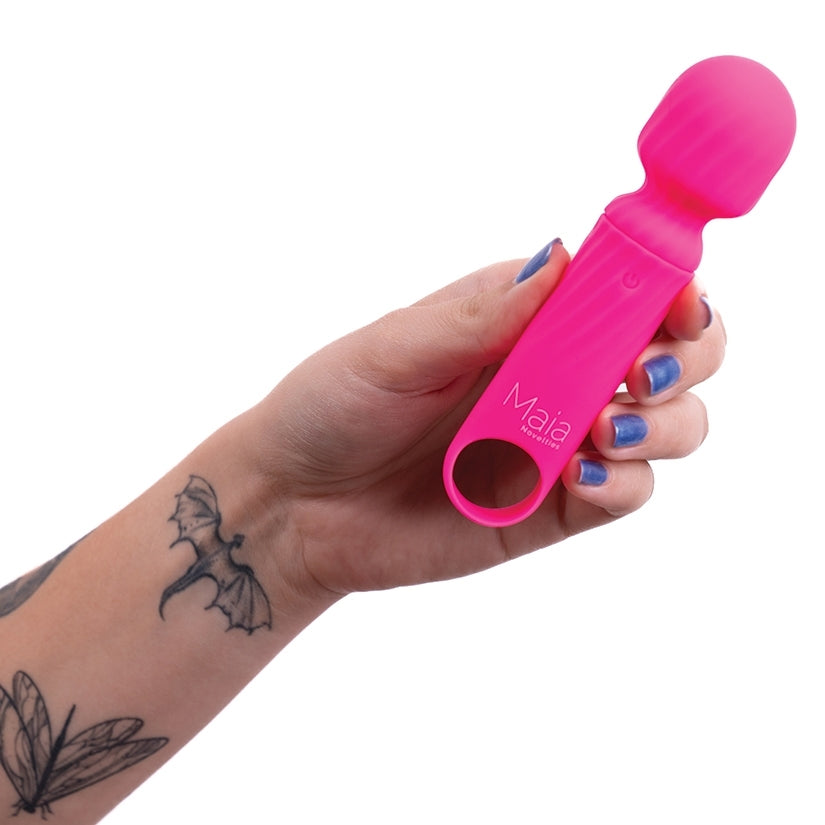 Maia Vibelite Dolly Rechargeable Silicone Mini Wand-Pink