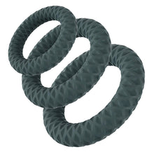 Load image into Gallery viewer, Maia Onyx Silicone Ring Set of 3
