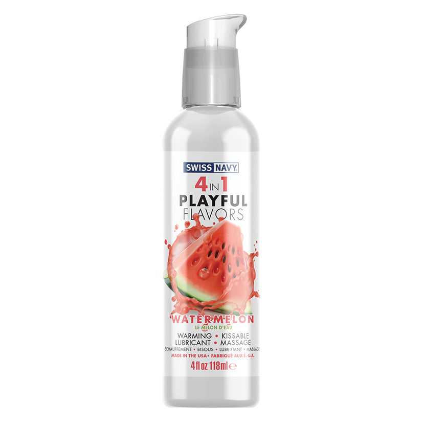 Swiss Navy 4 In 1 Playful Flavors-Watermelon 4oz