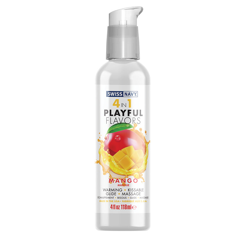 Swiss Navy 4 In 1 Playful Flavors-Mango 4oz