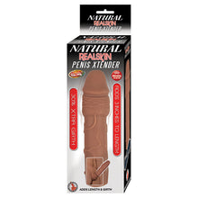 Load image into Gallery viewer, Natural Realskin Penis Xtender-Brown
