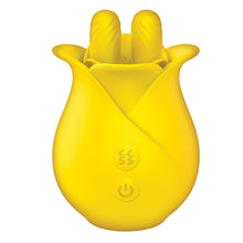 Load image into Gallery viewer, Clit-Tastic Tulip Finger Massager-Yellow
