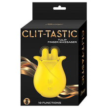 Load image into Gallery viewer, Clit-Tastic Tulip Finger Massager-Yellow
