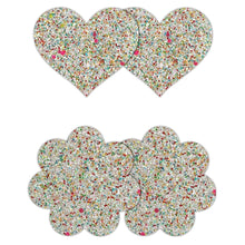 Load image into Gallery viewer, Pretty Pasties Heart &amp; Flower-Glow 2pk
