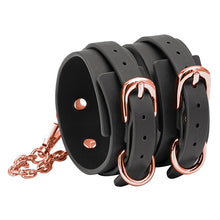 Load image into Gallery viewer, Bondage Couture Ankle Cuffs-Black
