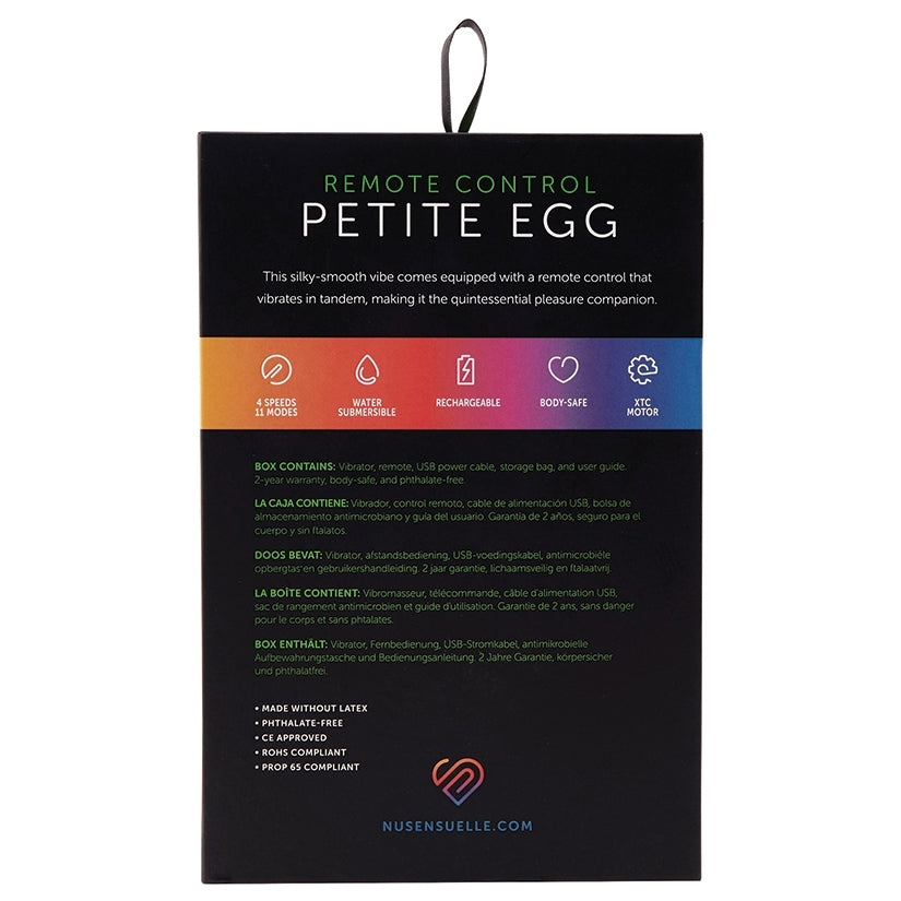 Sensuelle Remote Control 15 Function Petite Egg-Purple