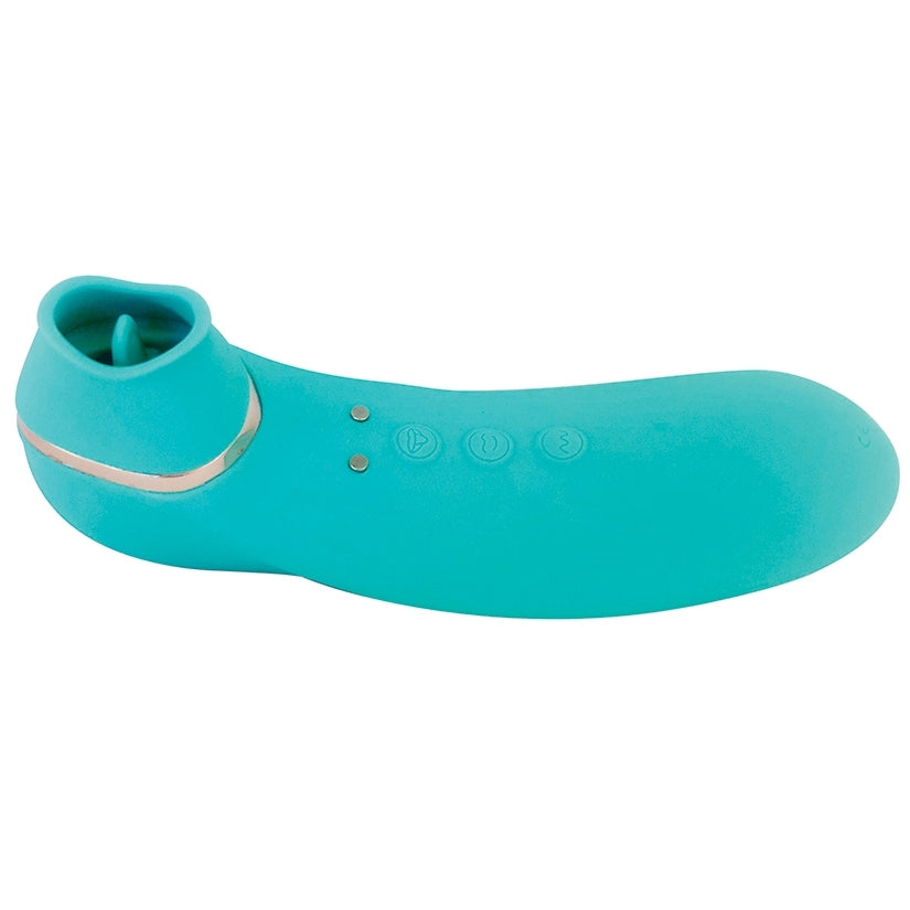 Sensuelle Trinitii 3-in-1 Suction Tongue-Electric Blue