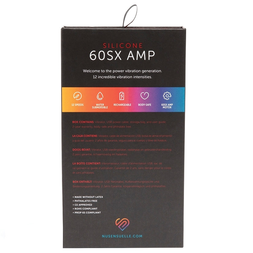 Sensuelle 60Sx Amp Silicone Bullet-Black