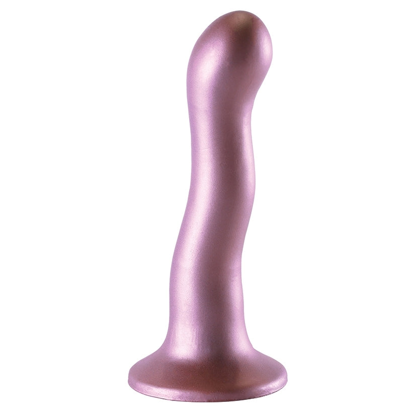 Ouch! Ultra Soft Silicone Curvy G-Spot Dildo-Rose Gold 7