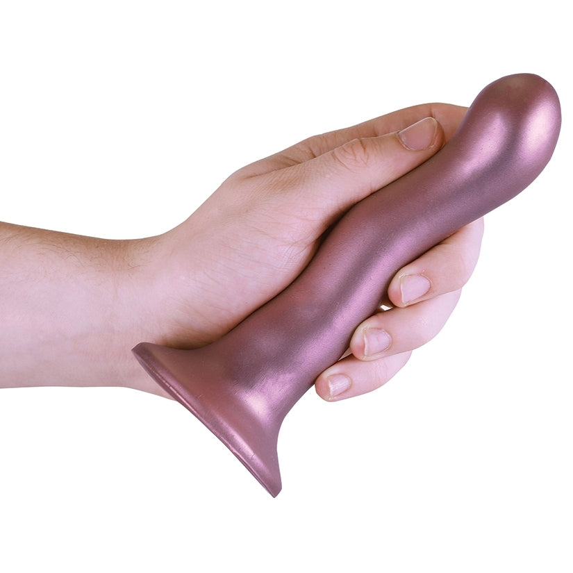 Ouch! Ultra Soft Silicone Curvy G-Spot Dildo-Rose Gold 7
