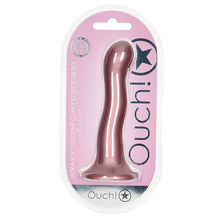 Load image into Gallery viewer, Ouch! Ultra Soft Silicone Curvy G-Spot Dildo-Rose Gold 7
