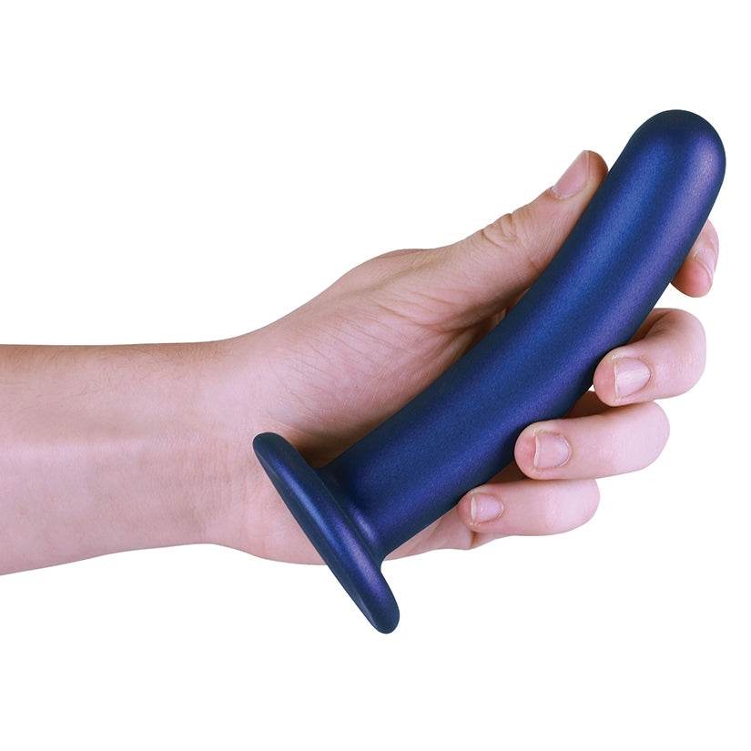Ouch! Smooth G-Spot Dildo-Metallic Blue 6