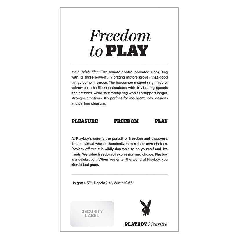 Playboy Pleasure Triple Play