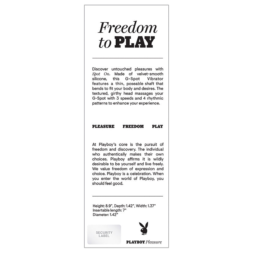 Playboy Pleasure Spot On