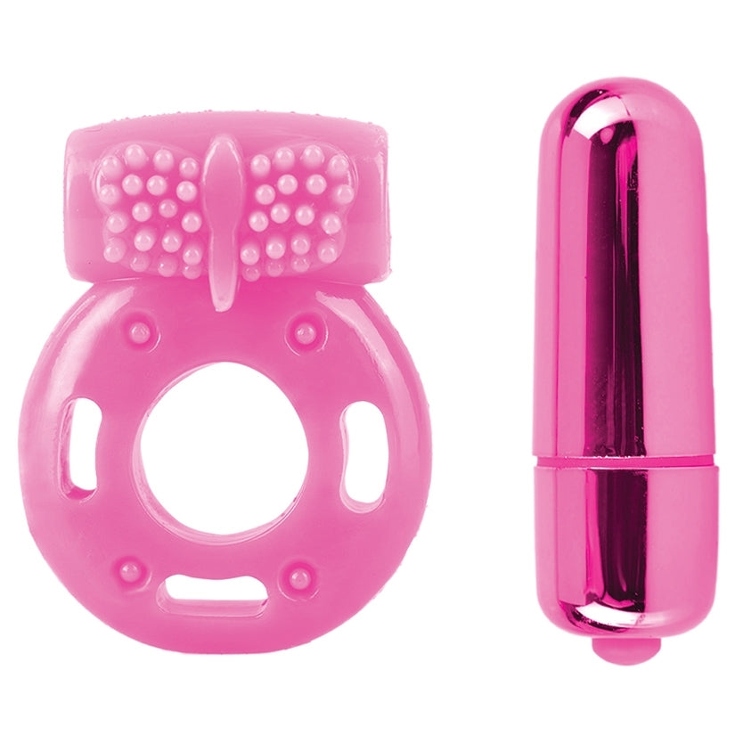 Neon Vibrating Couples Kit-Pink